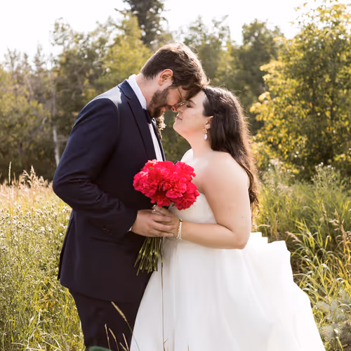 After wedding photo of Lindsay and I together.